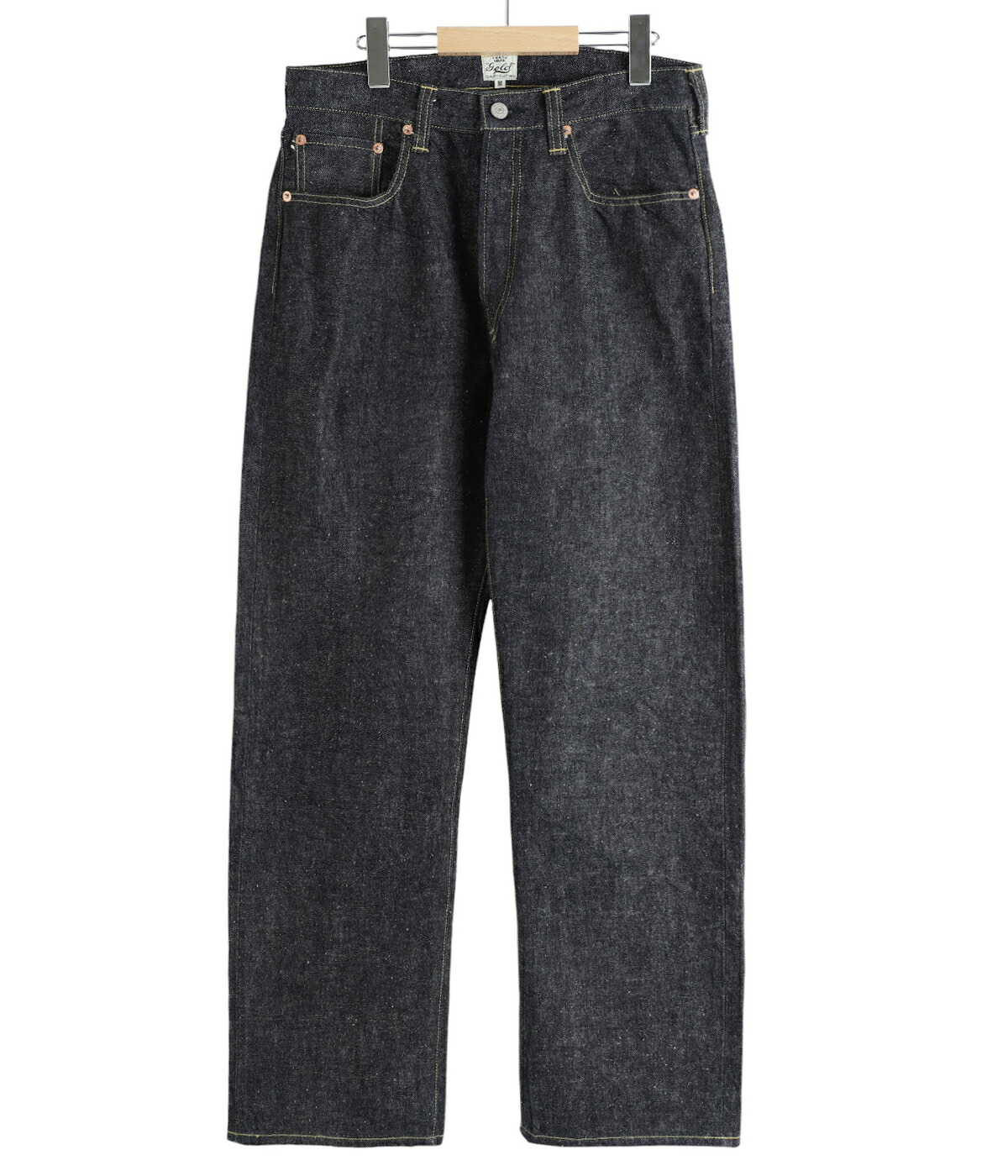 GOLD / ゴールド ： RECYCLED WASTE SUVIN COTTON YARN 14oz DENIM