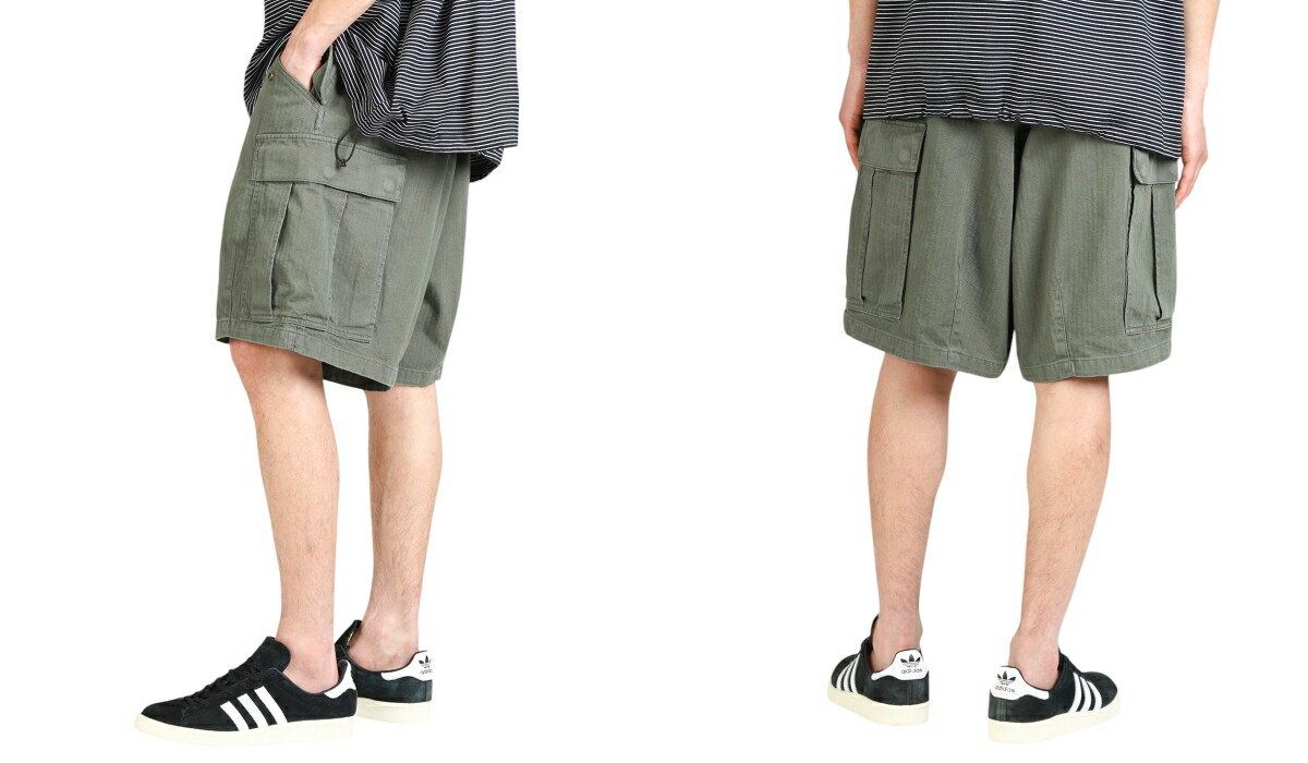 is-ness（イズネス） ： NU MILITARY BALLOON SHORTS ： 1007SSPT02