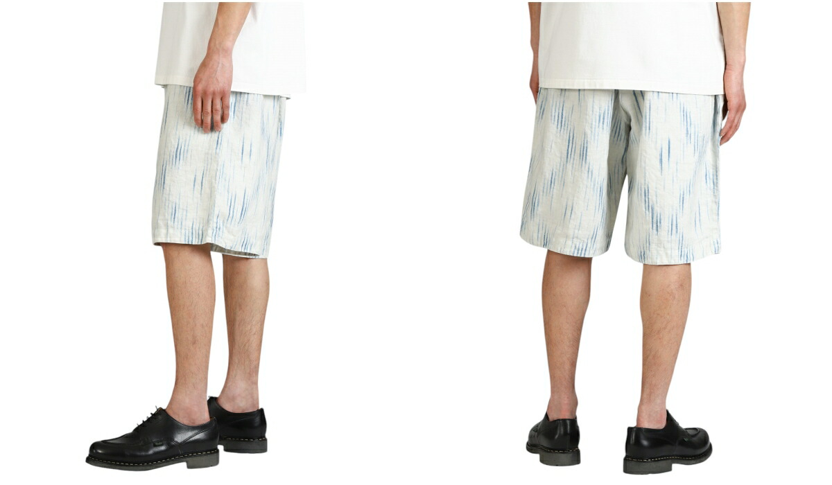 パンツ porter classic OLD FRANCE INDIGO SHORTS Porter Classic Old France Indigo Print Shorts – Pancho And