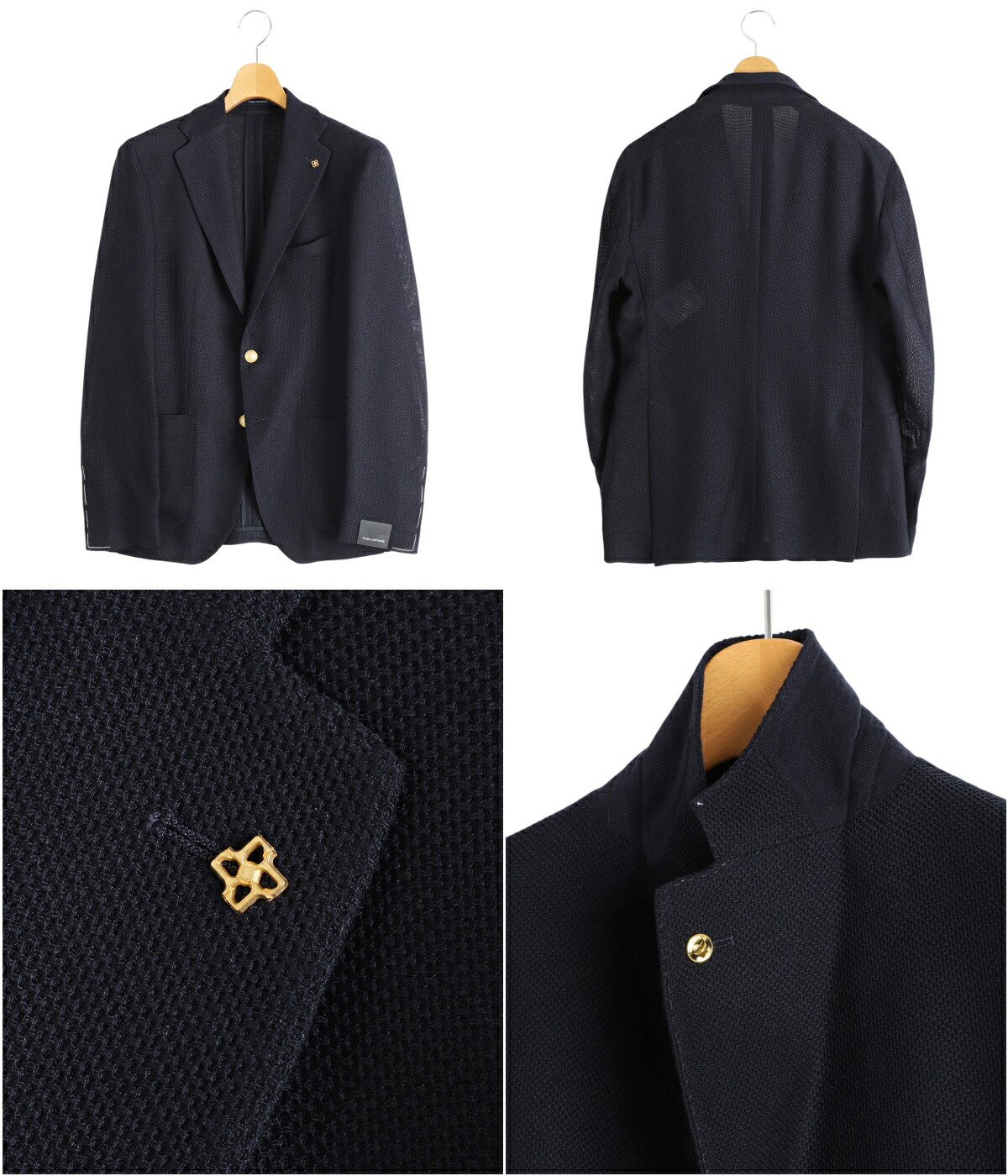 TAGLIATORE（タリアトーレ） ： KNIT BLAZER DAKAR（金ボタン） ： G