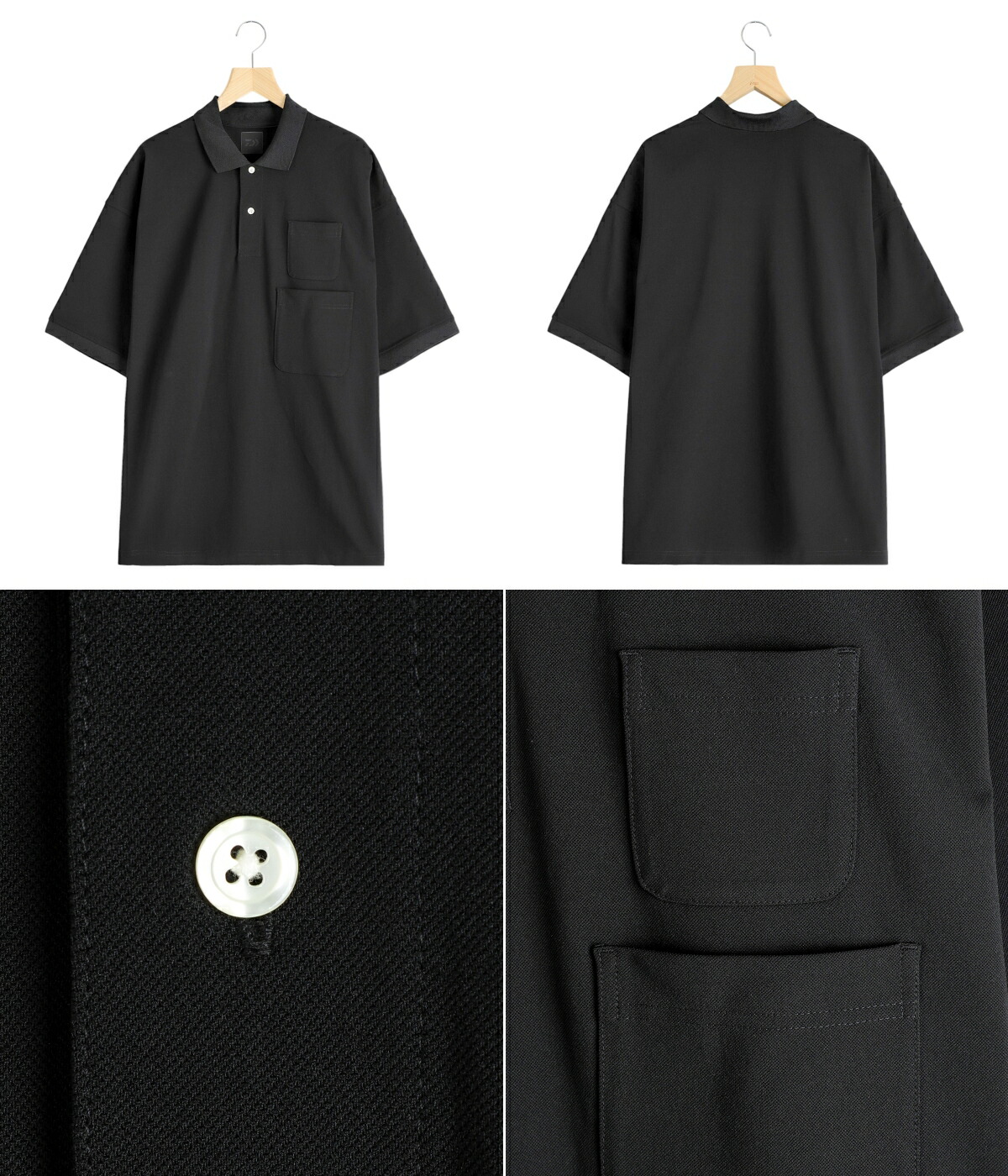 DAIWA PIER 39( ダイワピア39)ポロシャツ　ブラック DAIWA PIER39 / ダイワ ピアサーティナイン ： TECH POLO SHIRT