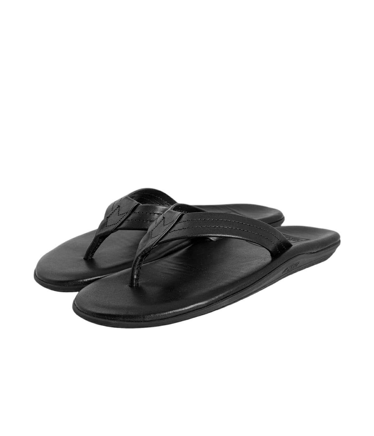 【美品】アイランドスリッパ　黒　トング　レザ　ー　サンダル　9 ISLAND SLIPPER（アイランドスリッパ）PT202（レザートング