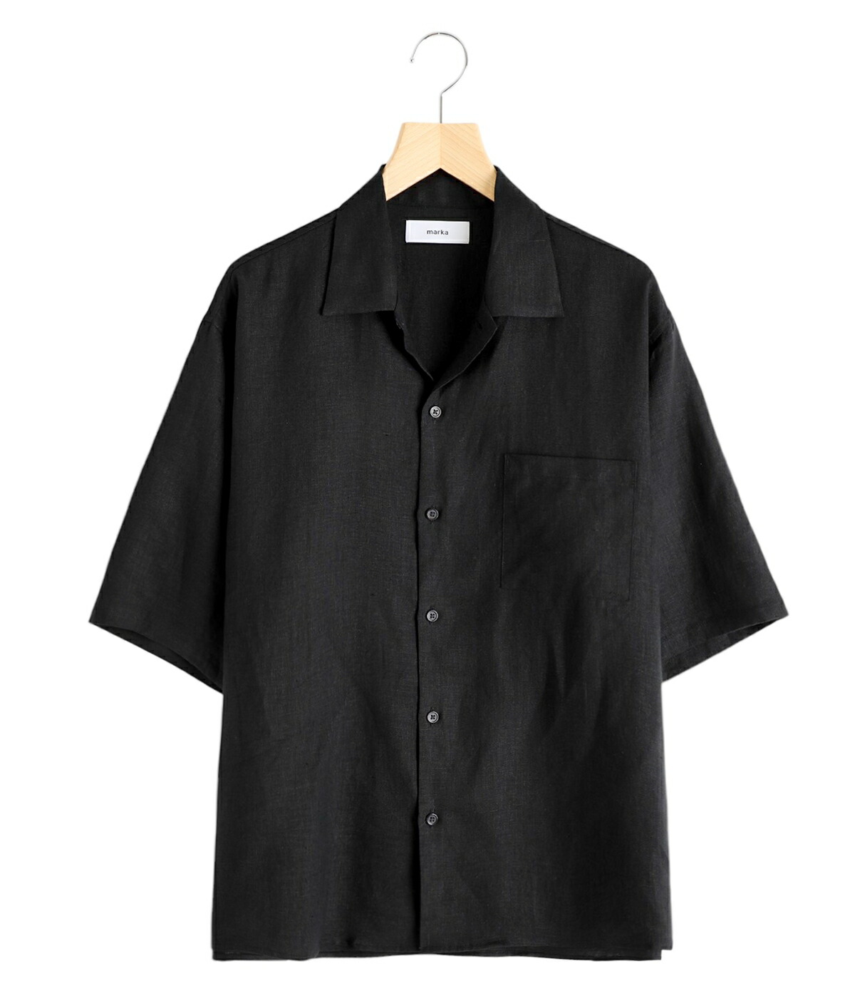 トップス KAJA OPEN COLLAR S/S WA-RK SHIRT BLACK 2 トップス KAJA OPEN COLLAR S/S WA-RK SHIRT KAJA OPEN COLLAR S