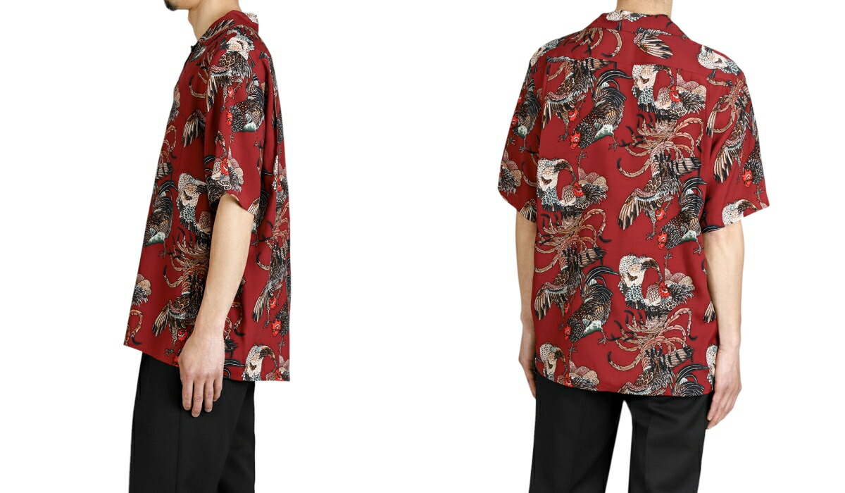 NIPOALOHA（ニポアロハ） ： RAYON SHORT SLEEVE ALOHA SHIRT(伊藤若冲