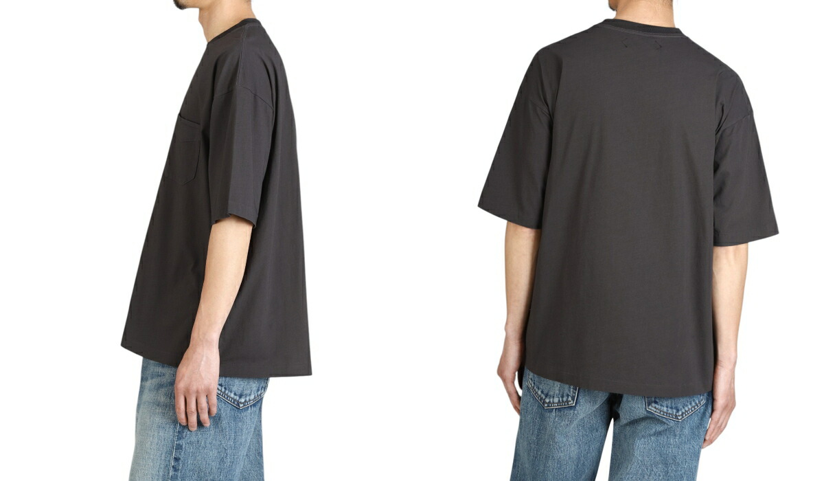 AUBERGEオーベルジュ ADANアダン ポケット無地tシャツ 42 AUBERGE（オーベルジュ） ： ADAN / 全2色 ： AU25S31[コンパクト