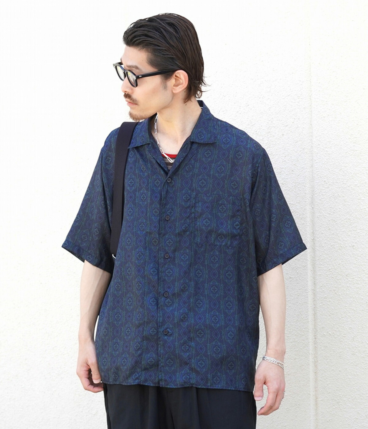 marka（マーカ） ： SILK OPEN COLLAR SHIRT / 全2色 ： M25A-22SH02B