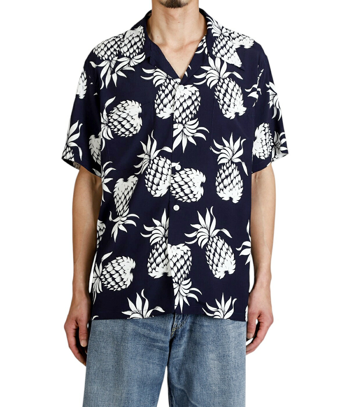 【美品】DUKE KAHANAMOKU デュークカハナモク パイナップル L表記 DUKE KAHANAMOKU DUKE KAHANAMOKU / デューク カハナモク ： DUKE'S