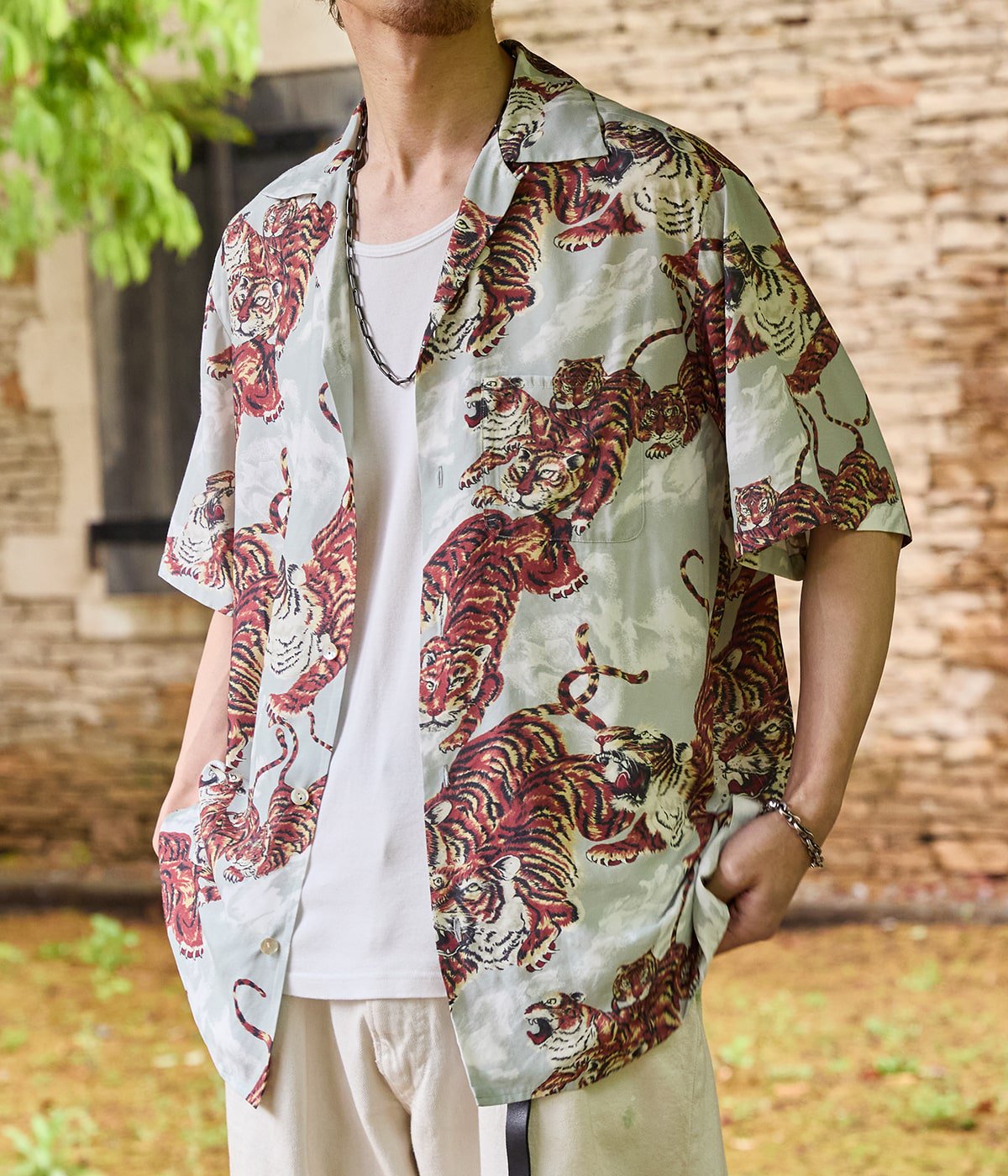 NIPOALOHA（ニポアロハ） ： 別注 RAYON SHORT SLEEVE ALOHA SHIRT ONE