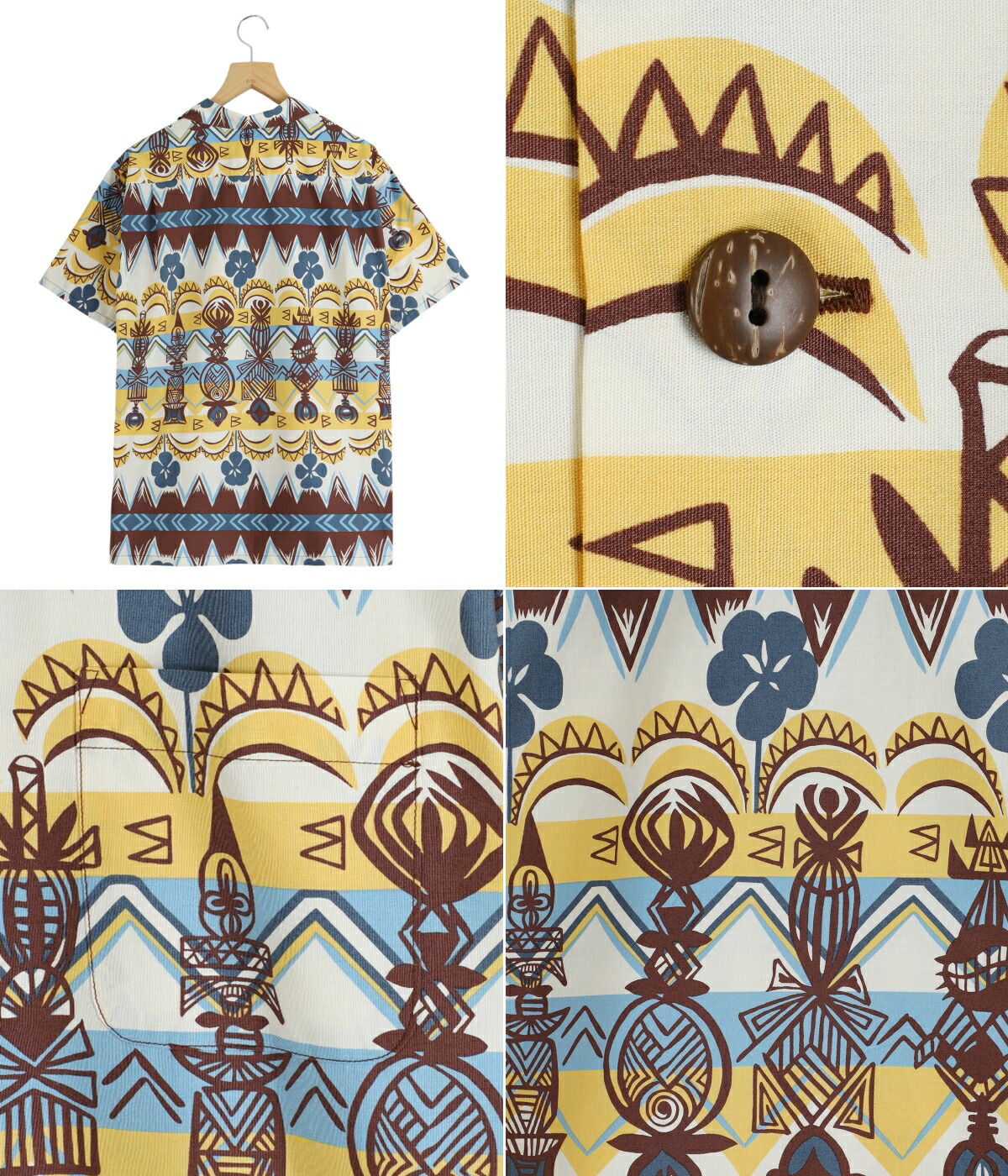 SUN SURF 【P10倍】SUN / サンサーフ ： “TROPICAL WOODCUT” COTTON