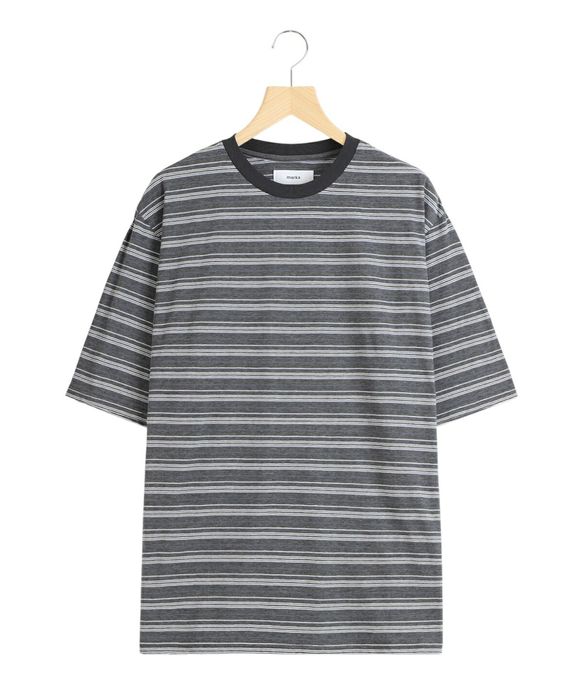 marka（マーカ） ： BORDER TEE - 60/1 ORGANIC MELANGE BORDER -/ 全2