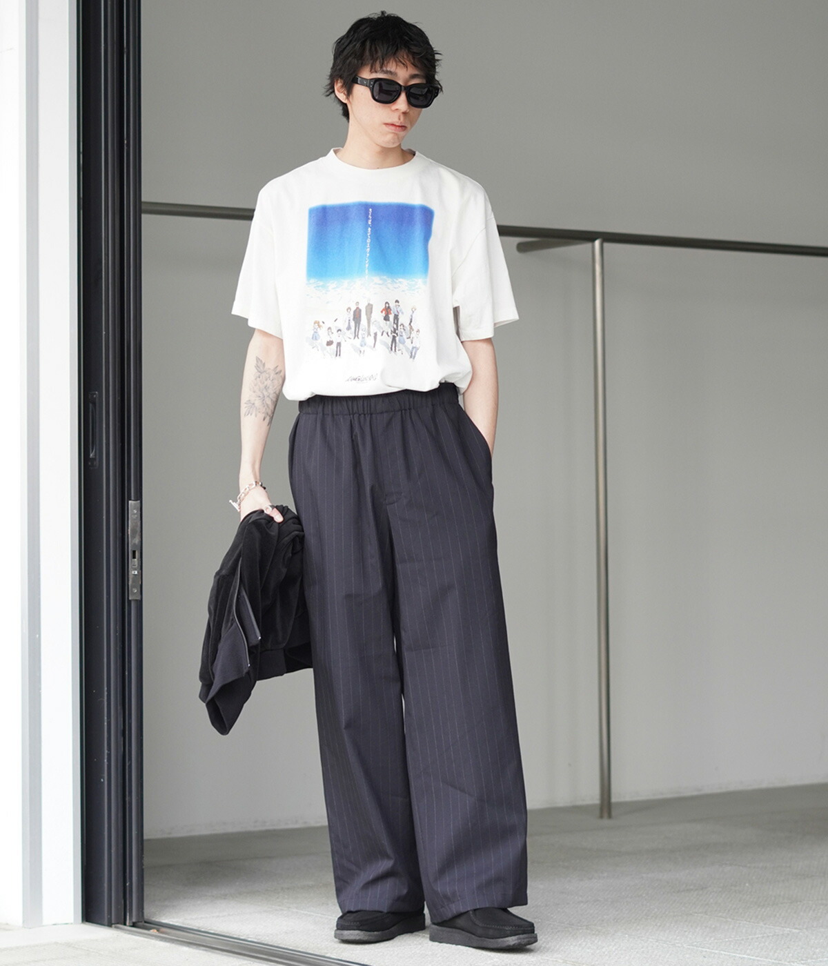 marka（マーカ） ： WIDE LEG EASY PANTS - 2/72 washer wool tropical