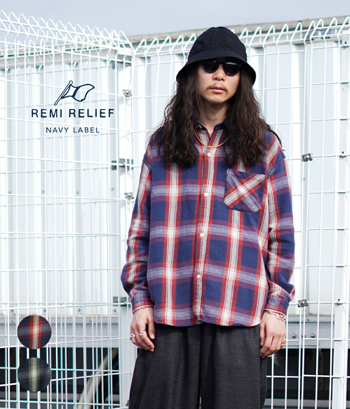 REMI RELIEF NAVY LABEL / レミレリーフ ネイビーレーベル ： IND