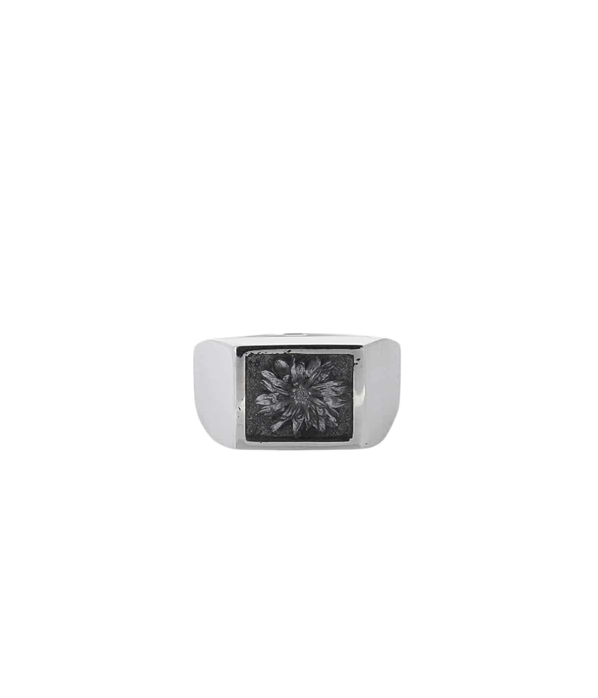 XOLO XOLO JEWELRY / ショロ ジュエリー ： Signet Ring with Steel