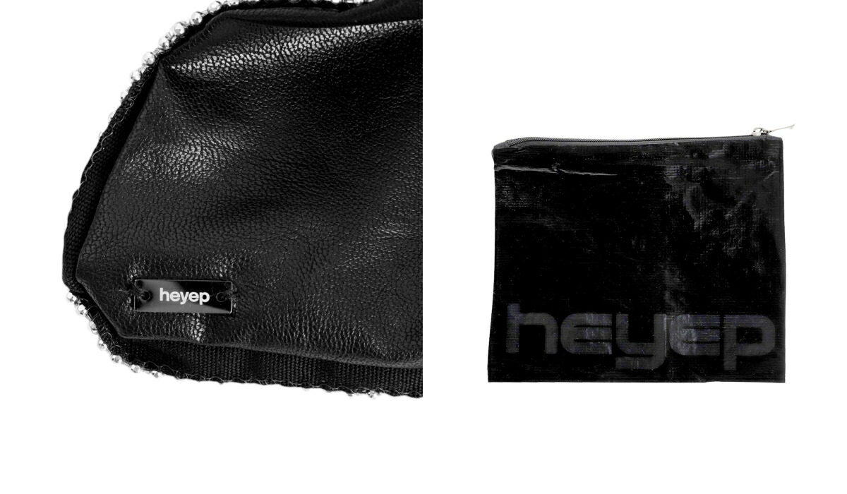 heyep（ヘイップ） ： [レディース]Faux Leather Studded Scrunchie