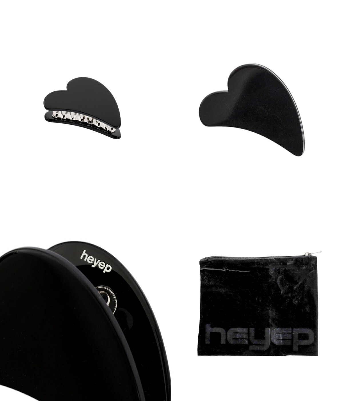 m❤︎HiPe様ご確認用☆ベビーヘアクリップ heyep（ヘイップ） ： [レディース]Medium Heart Clip ： hp1124