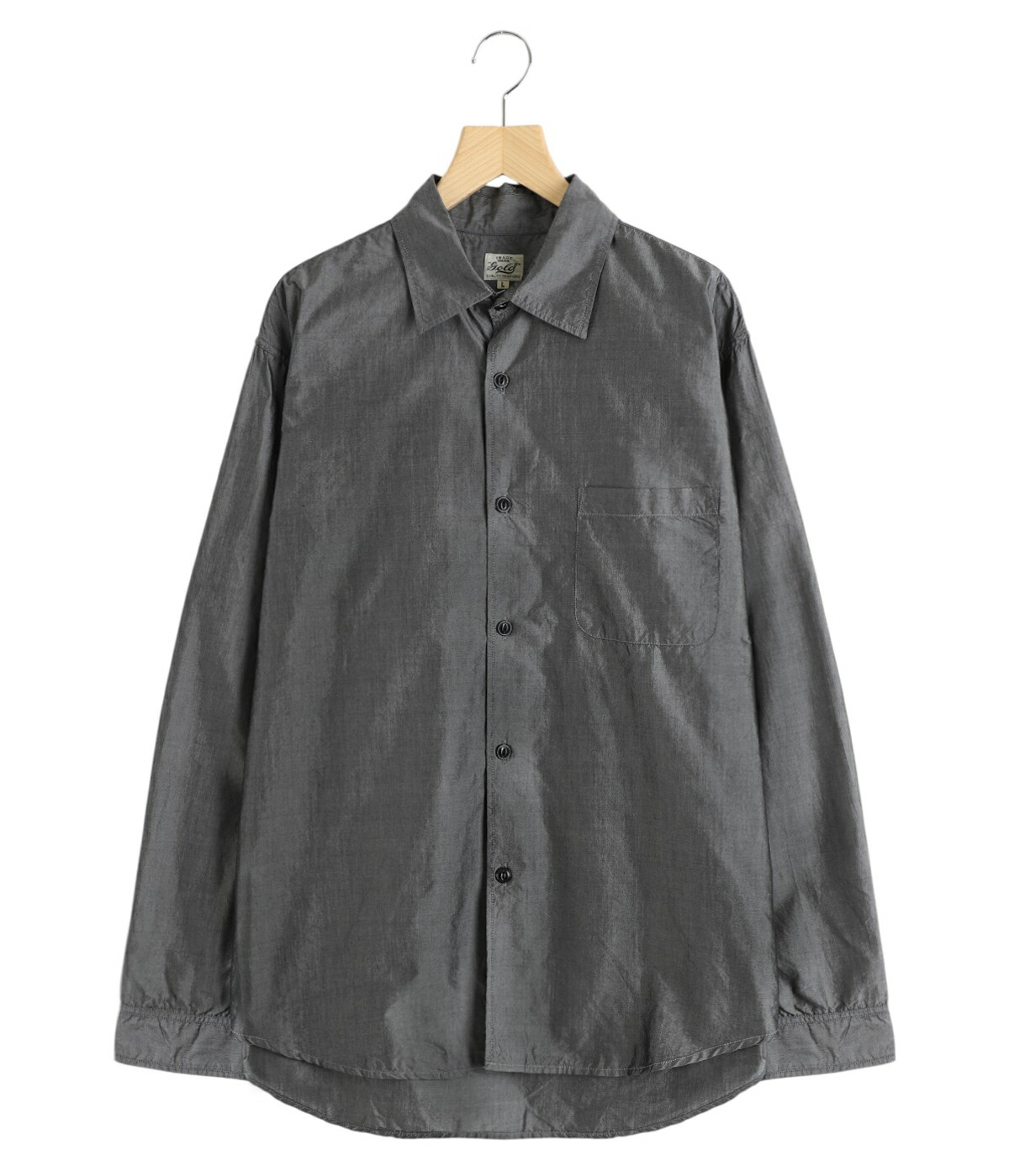 GOLD / ゴールド ： COTTON/SILK CHAMBRAY REGULAR SHIRT 全2色 23A