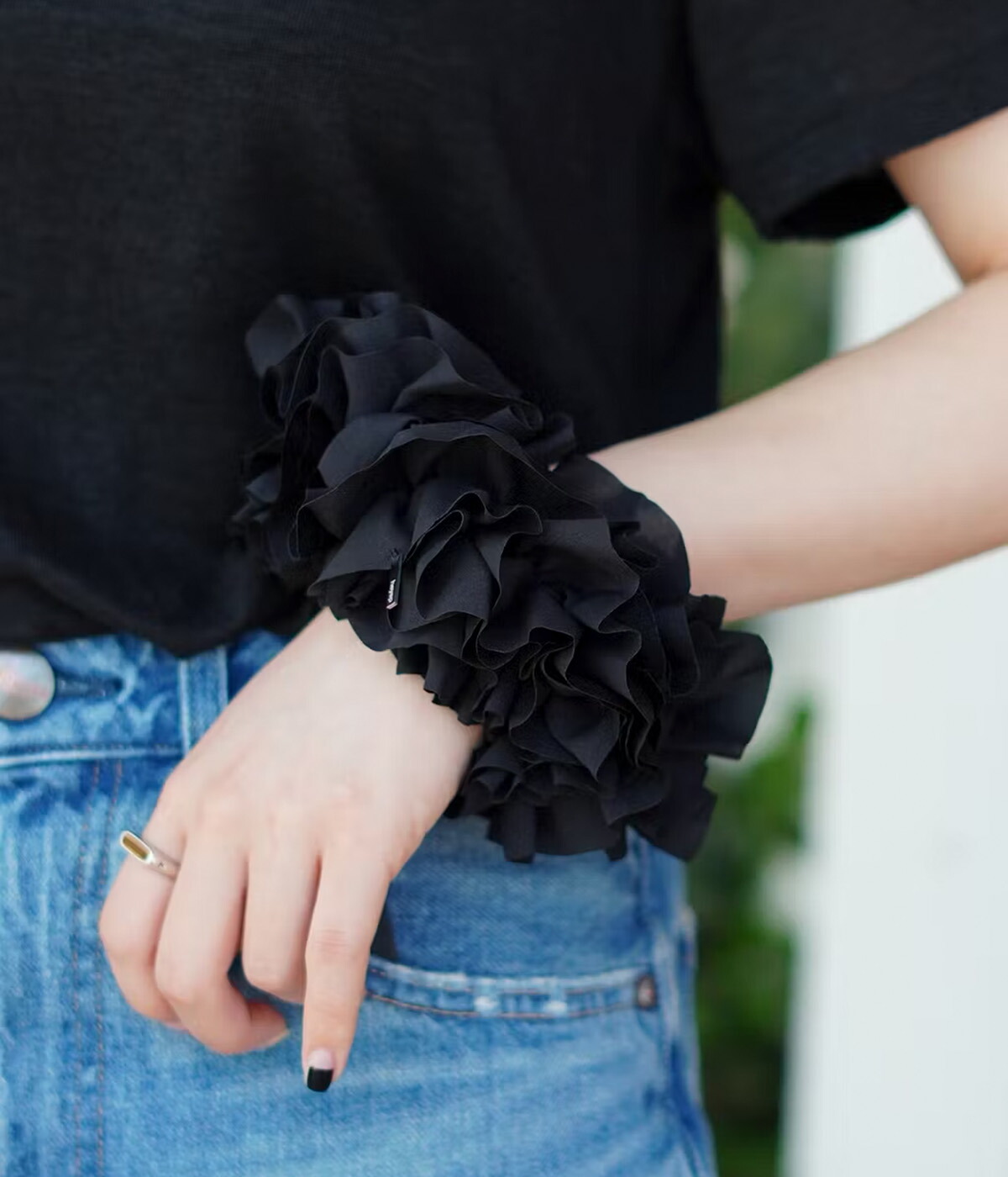 heyep ヘイップ Flower Scrunchie 2 Piece Set Flower Scrunchie 2 Piece Set-フラワーシュシュ2ピースセット