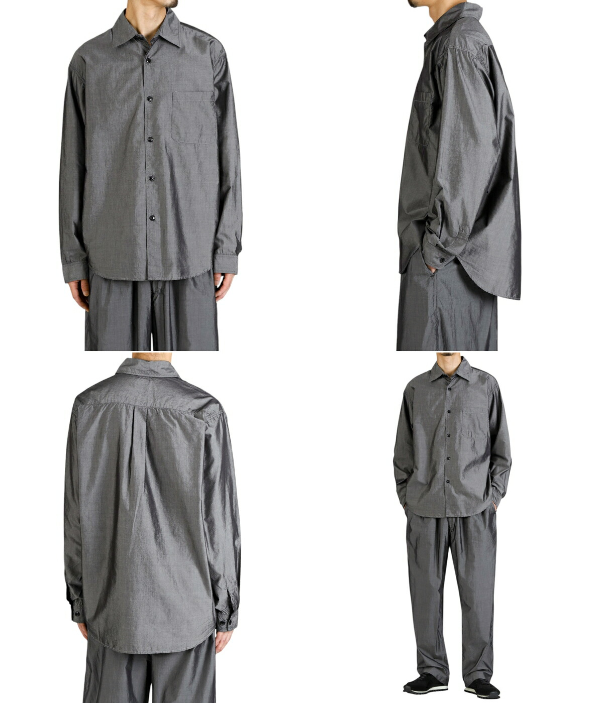 GOLD / ゴールド ： COTTON/SILK CHAMBRAY REGULAR SHIRT 全2色 23A 