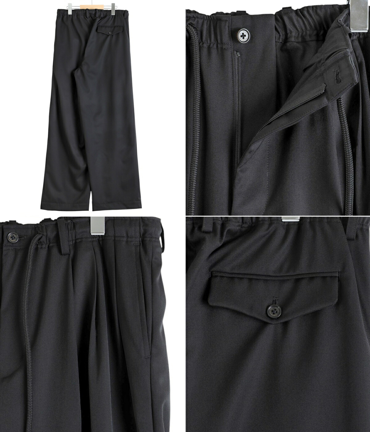 markaware（マーカウェア） ： TRIPLE PLEATED EASY TROUSERS ORGANIC