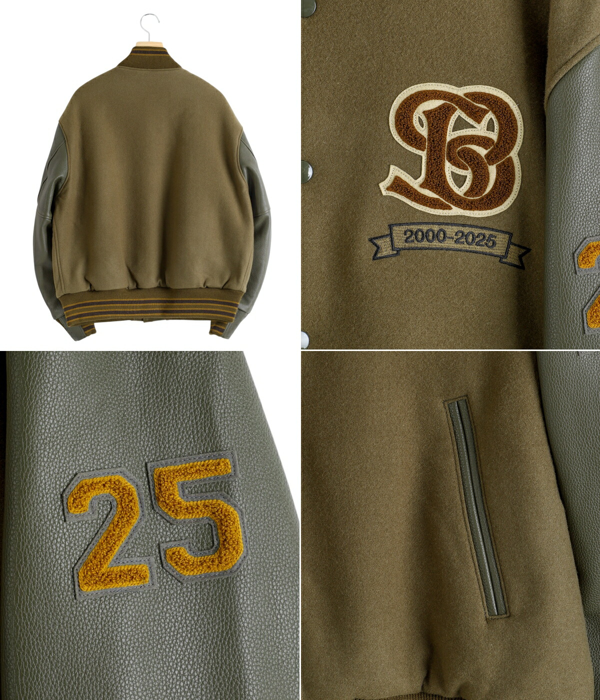 Scye（サイ） ベーシックス ： Wool Melton Varsity Jacket ： 5725