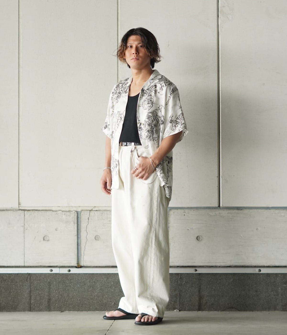NIPOALOHA / ニポアロハ ： SILK CUPRO SHORT SLEEVE ALOHA