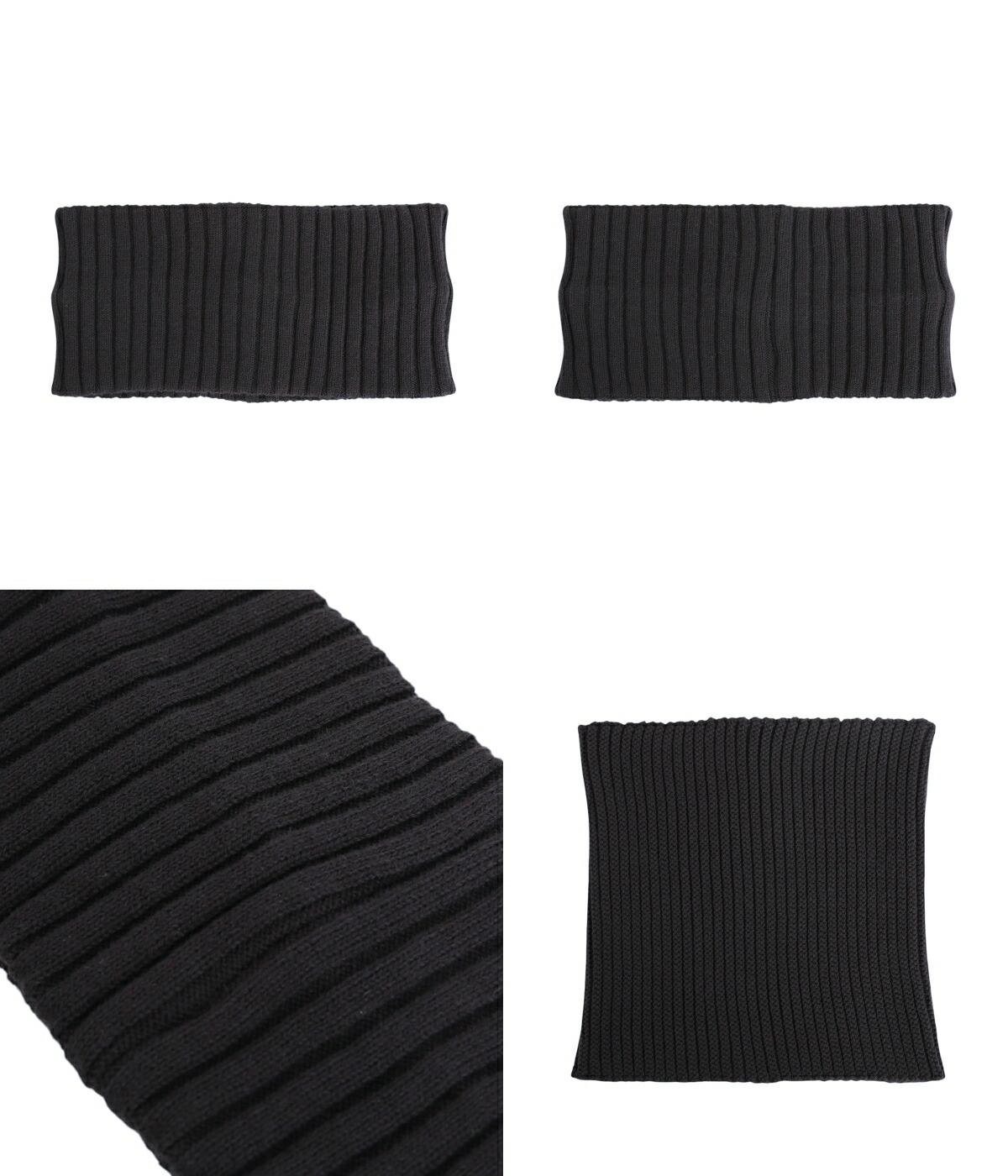 【新品未使用】 kinema 　knit hair band 【ブラック】 KIJIMA TAKAYUKI / キジマ タカユキ ： COTTON CASHMERE KNIT