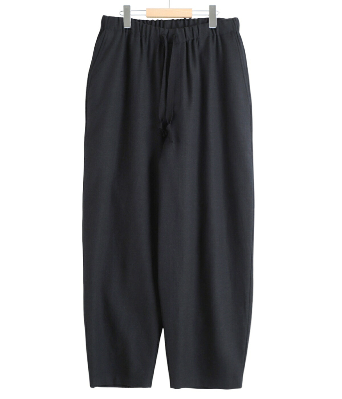 marka（マーカ） ： COCOON WIDE EASY PANTS -TUMBLED WOOL SERGE