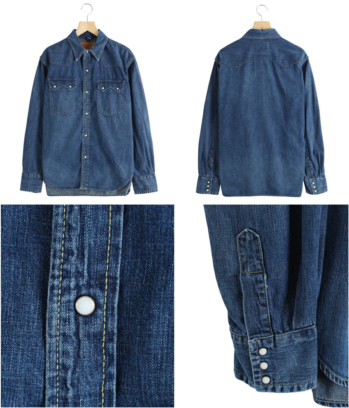 REMI RELIEF（レミ レリーフ） ： 8.5oz DENIM WESTERNSHIRT(ノコギリ