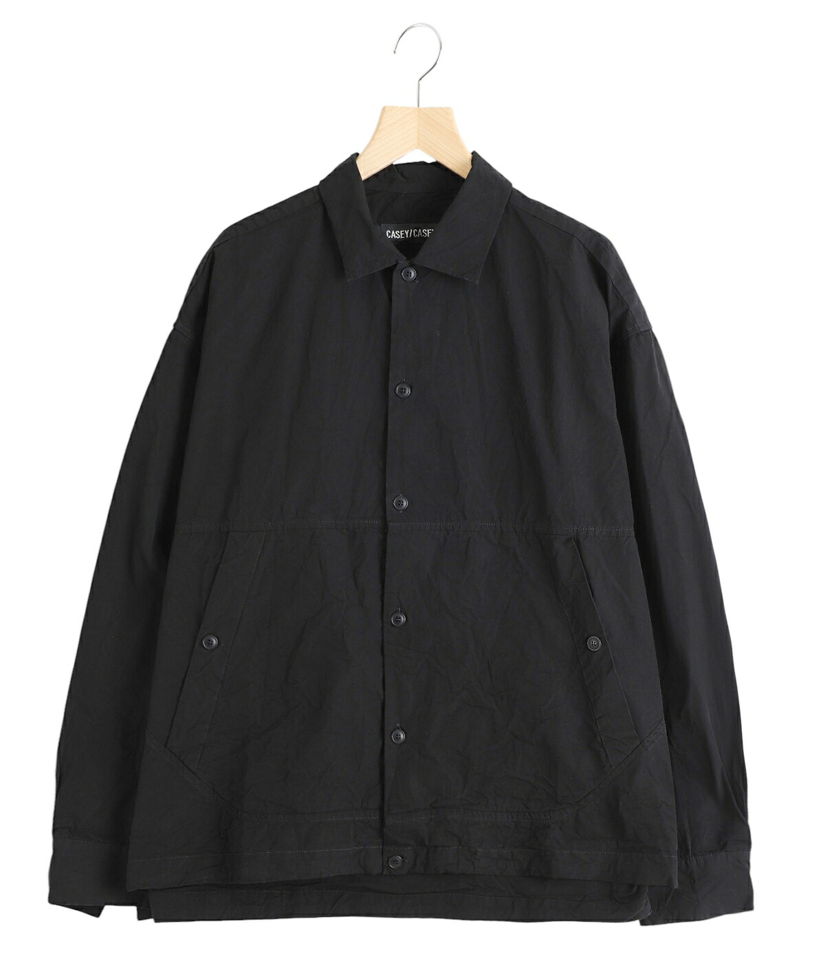 新品未使用　casey casey シャツ レディース　s 未使用 2024 casey casey JULIETTE SHIRT 黒 M CASEY CASEY 5%OFFCASEY