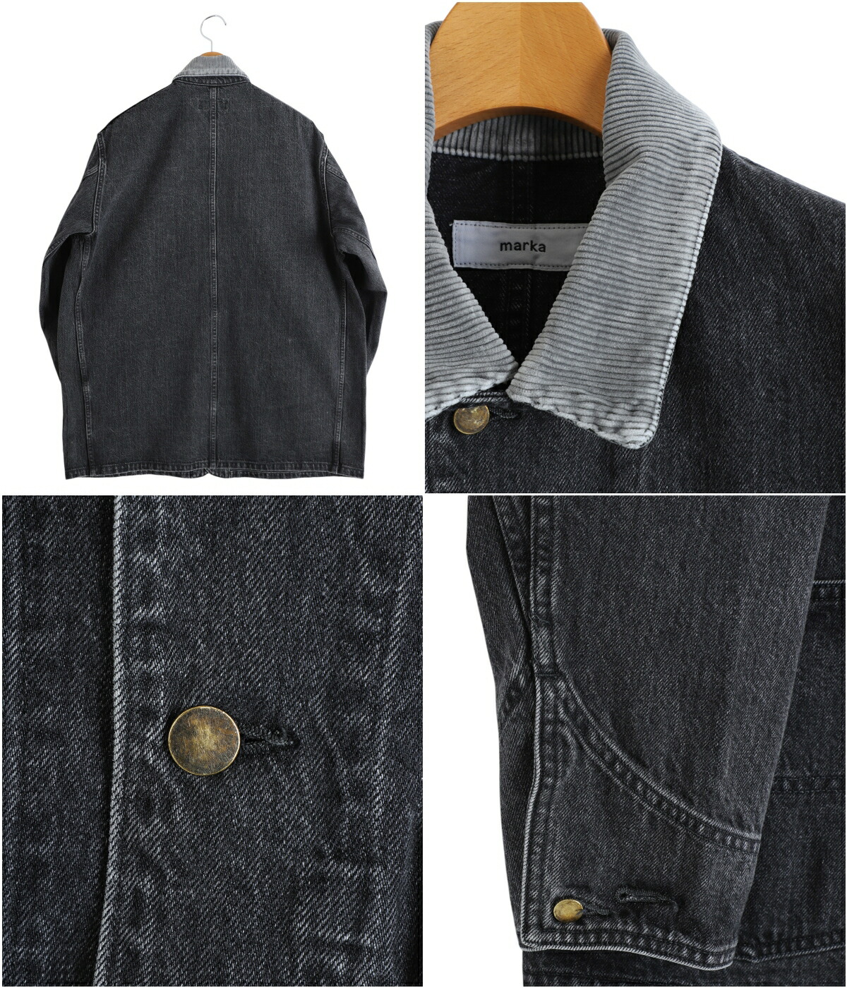 ジャケット・アウター marka COVERALL ORGANIC COTTON 12oz DENIM marka（マーカ） ： COVERALL JACKET -ORGANIC COTTON 13.5oz SELVEDGE