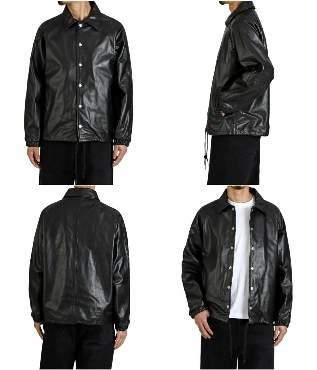 SCHOTT（ショット） ： LEATHER COACH JACKET ： 782-5950054