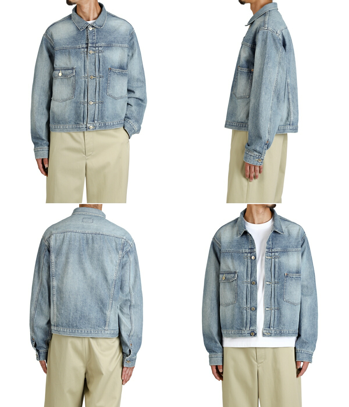 【VICTIM】TRUCKER JACKET(GLAY)/24AW タグあり VICTIM】TRUCKER JACKET(GLAY)/24AW タグあり - メルカリ