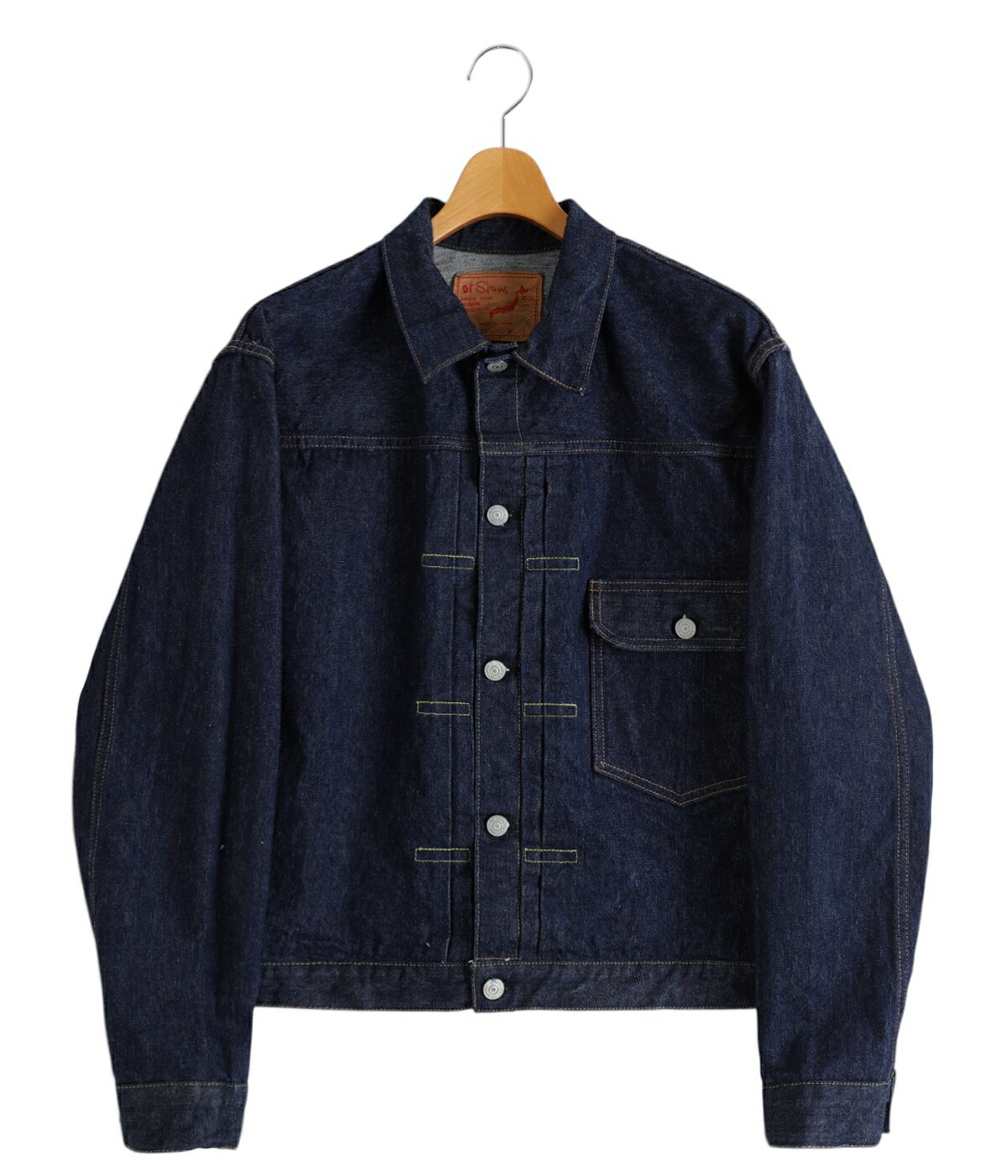 orSlow（オアスロウ） ： PLEATED FRONT BLOUSE -DENIM ONE WASH