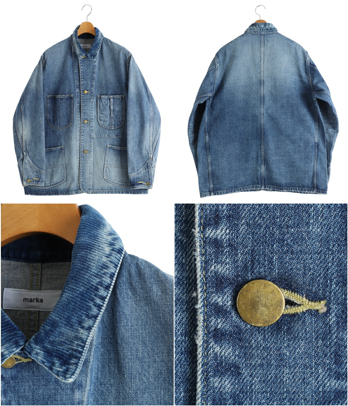 marka（マーカ） ： COVERALL JACKET -ORGANIC COTTON 13.5oz SELVEDGE