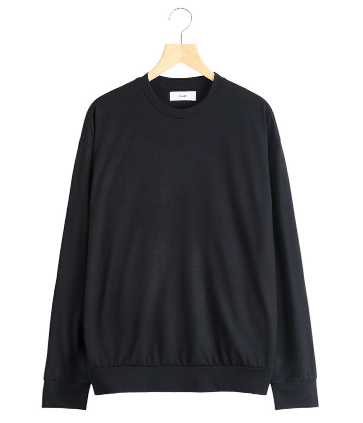 marka（マーカ） ： CREW NECK -2/72 WOOL SINGLE JERSEY WASHABLE