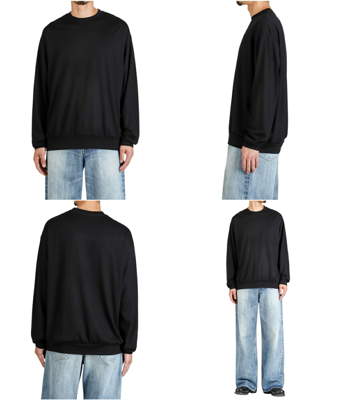 marka（マーカ） ： CREW NECK -2/72 WOOL SINGLE JERSEY WASHABLE