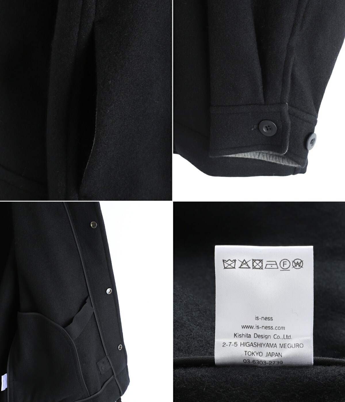 is-ness（イズネス） ： DUFFLE SMOCKS COAT / 全2色 ： 1007AWCOAT02