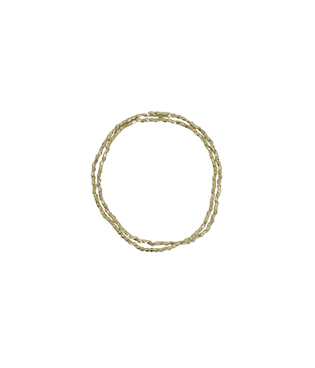 PORTER CLASSIC（ポータークラシック） ： GOLD BEADS DOUBLE BRACELET