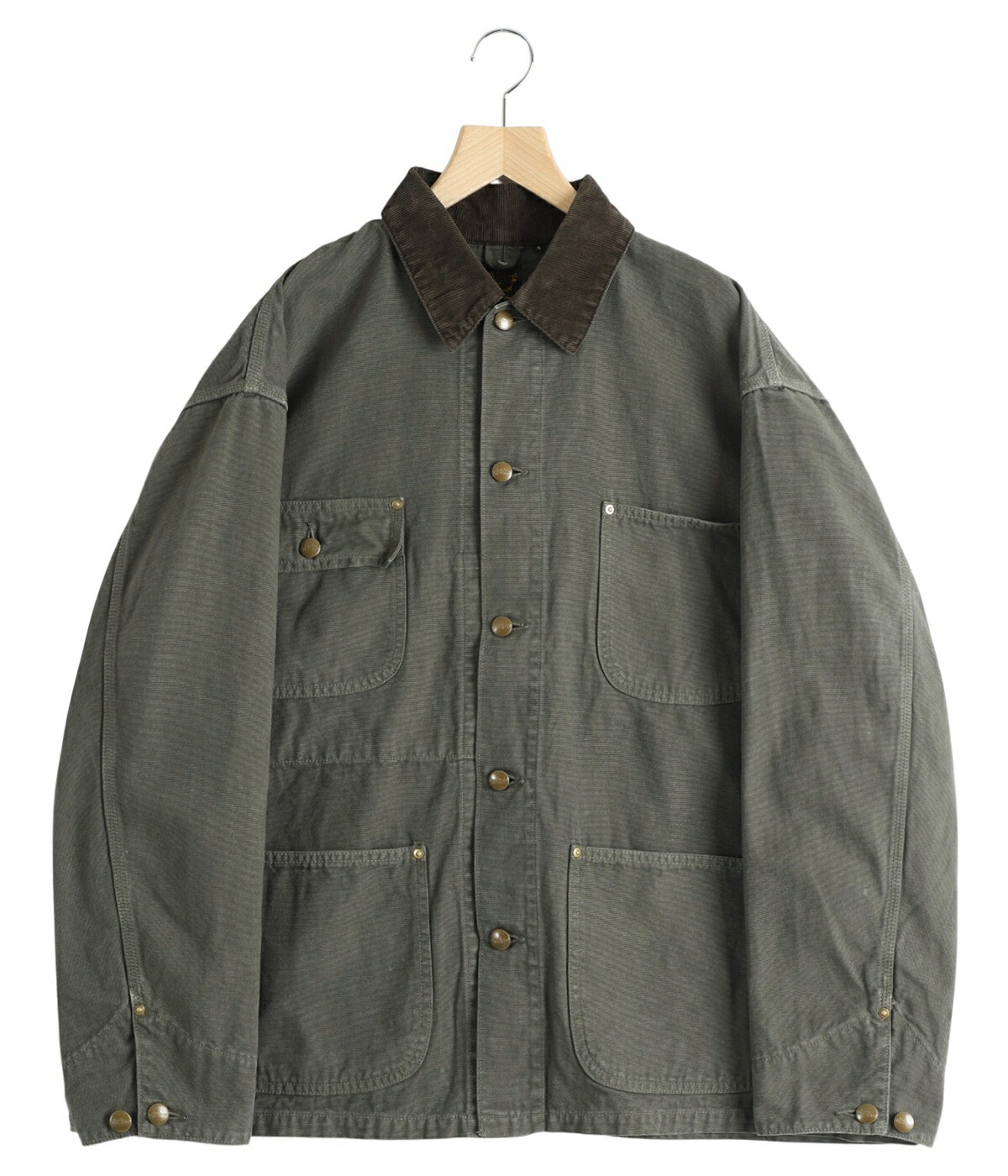 orSlow（オアスロウ） ： RELAX FIT OXFORD COVERALL ： 01-6034-76S