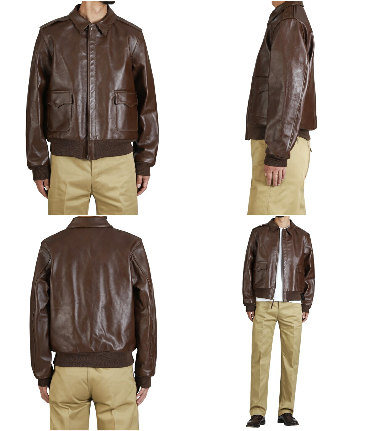 バズリクソンズ Buzz Rickson's A-2 ブラウン 34 BUZZ RICKSON'S RICKSON'S / バズリクソンズ ： A-2 RICKSON MFG.CO