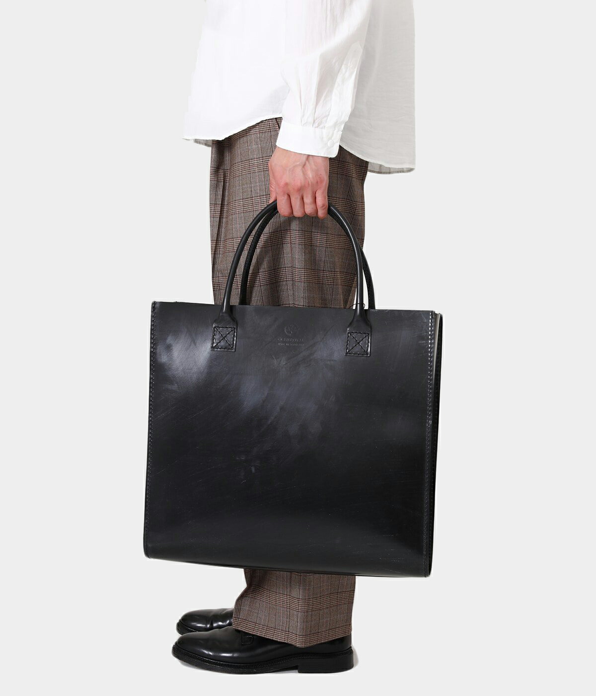 GLEN グレンロイヤル　ブラック パース ジップミニパース(マチ付き)(エンボス) 全2色 | BRITISH MADE