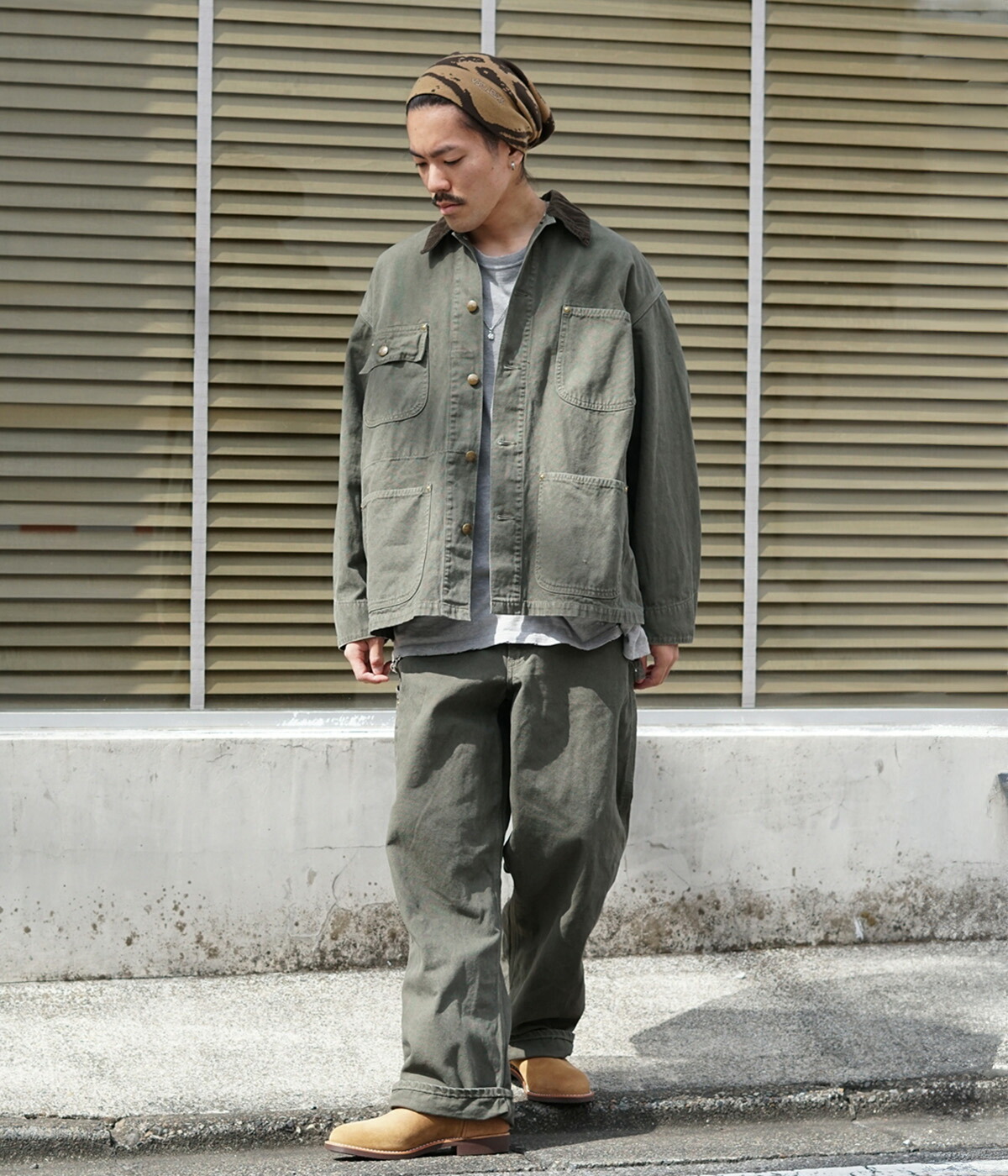 オアスロウ　orslow オーバーオール orSlow（オアスロウ） ： RELAX FIT OXFORD COVERALL ： 01-6034-76S