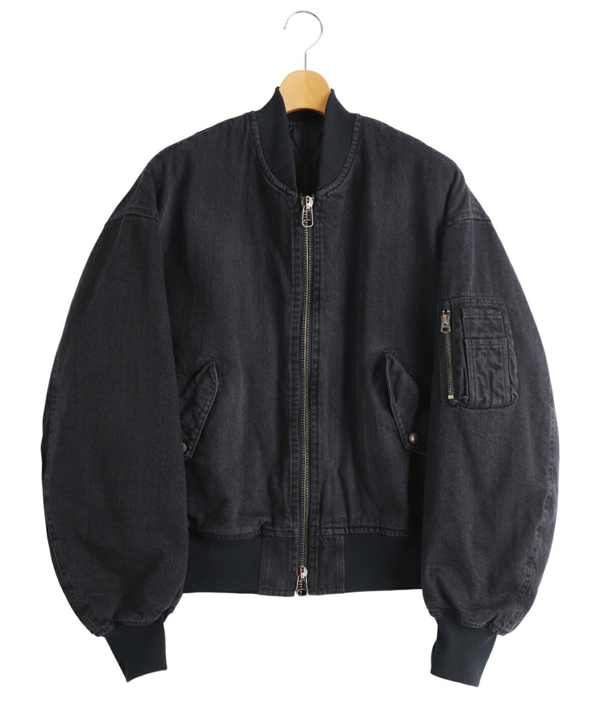 marka（マーカ） ： PUFFED DENIM BOMBER JACKET -ORGANIC COTTON 12oz