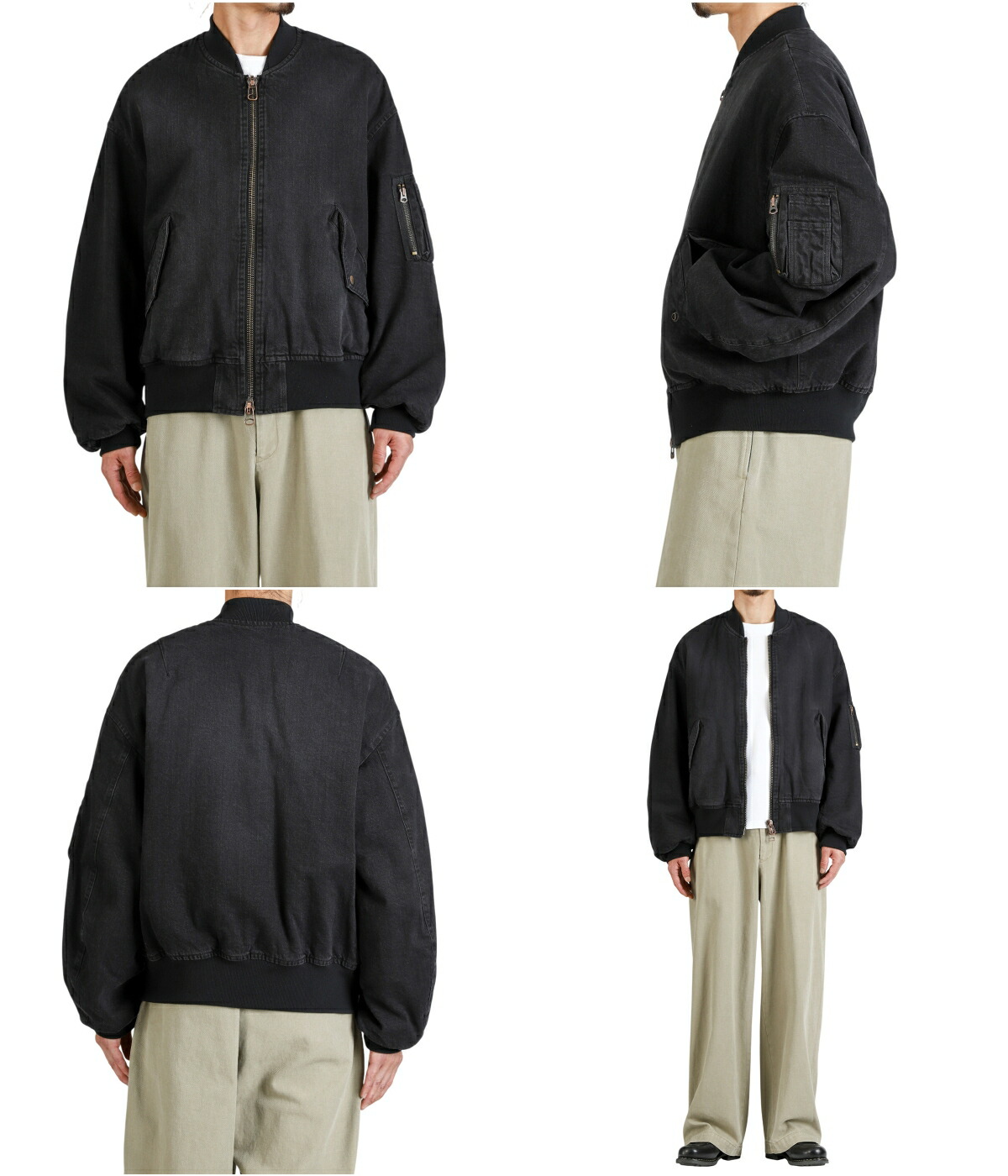 marka（マーカ） ： PUFFED DENIM BOMBER JACKET -ORGANIC COTTON 12oz