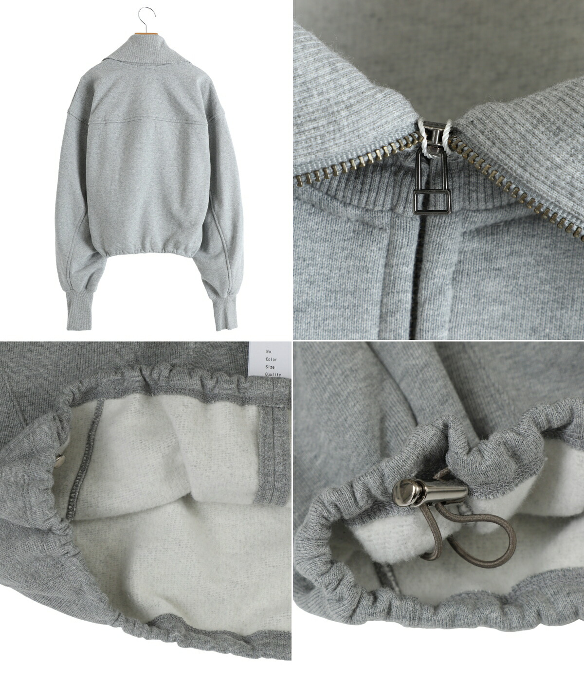 新品　CLANEクラネ HALF ZIP SHORT TOPS CLANE（クラネ） ： [レディース]HALF ZIP SHORT TOPS ： 19105-1352