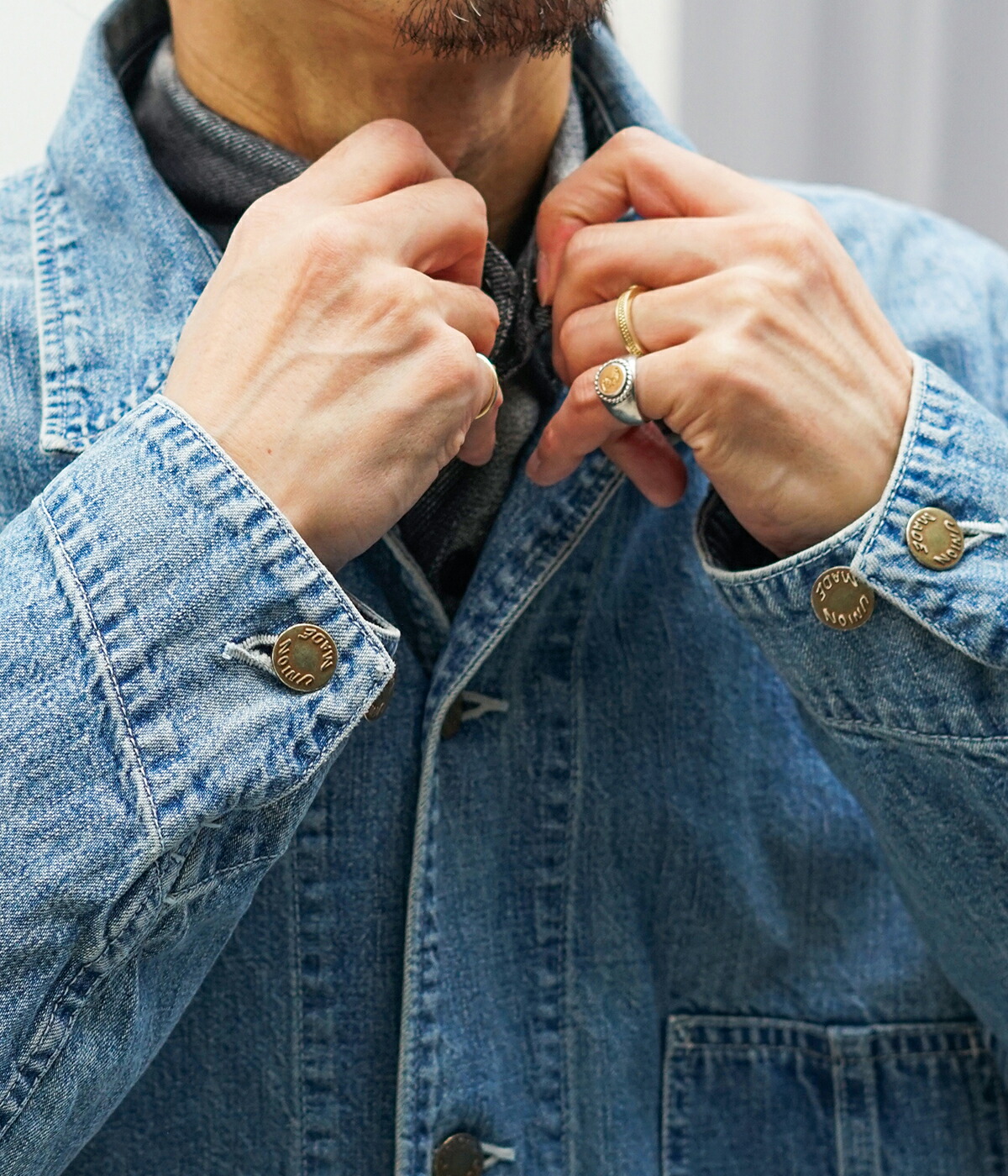 REMI RELIEF NAVY LABEL / レミレリーフ ネイビーレーベル ： 9.5oz