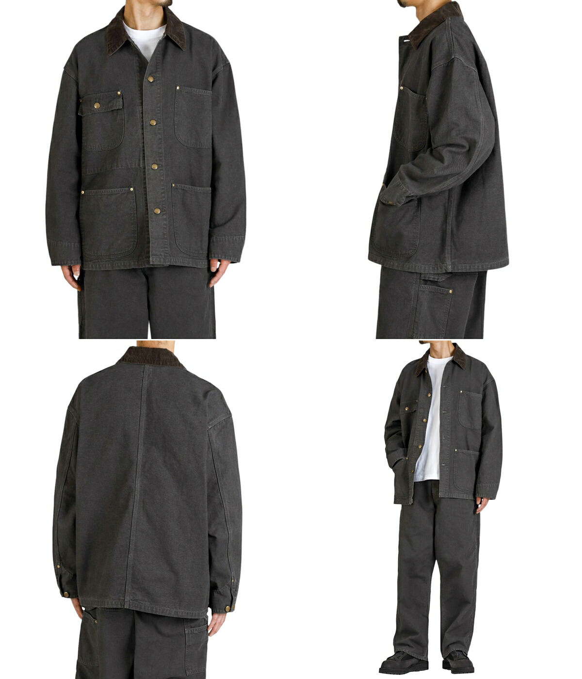 orSlow（オアスロウ） ： 別注 RELAX FIT OXFORD COVERALL ： ONLYARK