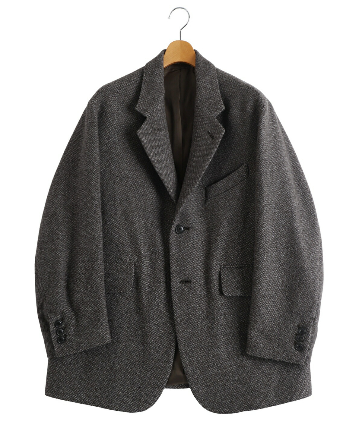 URU（ウル） 【25%OFF】URU / ウル ： WOOL LIGHT TWEED - OVER JACKET