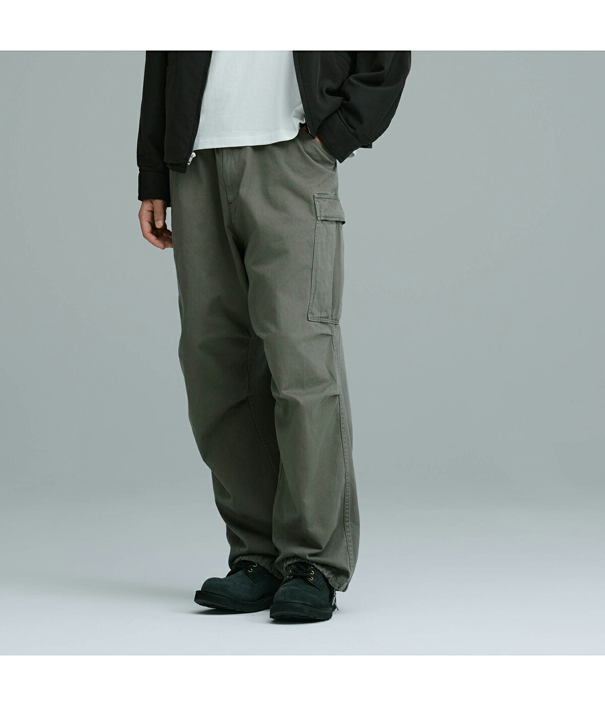 GOLD / ゴールド ： LIGHT BACKSATIN EASY CARGO PANTS 全2色 25B