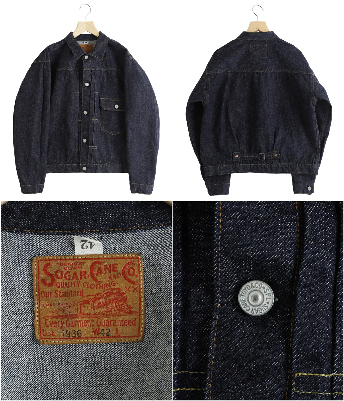 SUGAR CANE 【P10倍】SUGAR / シュガーケーン ： 13oz.DENIM BLOUSE